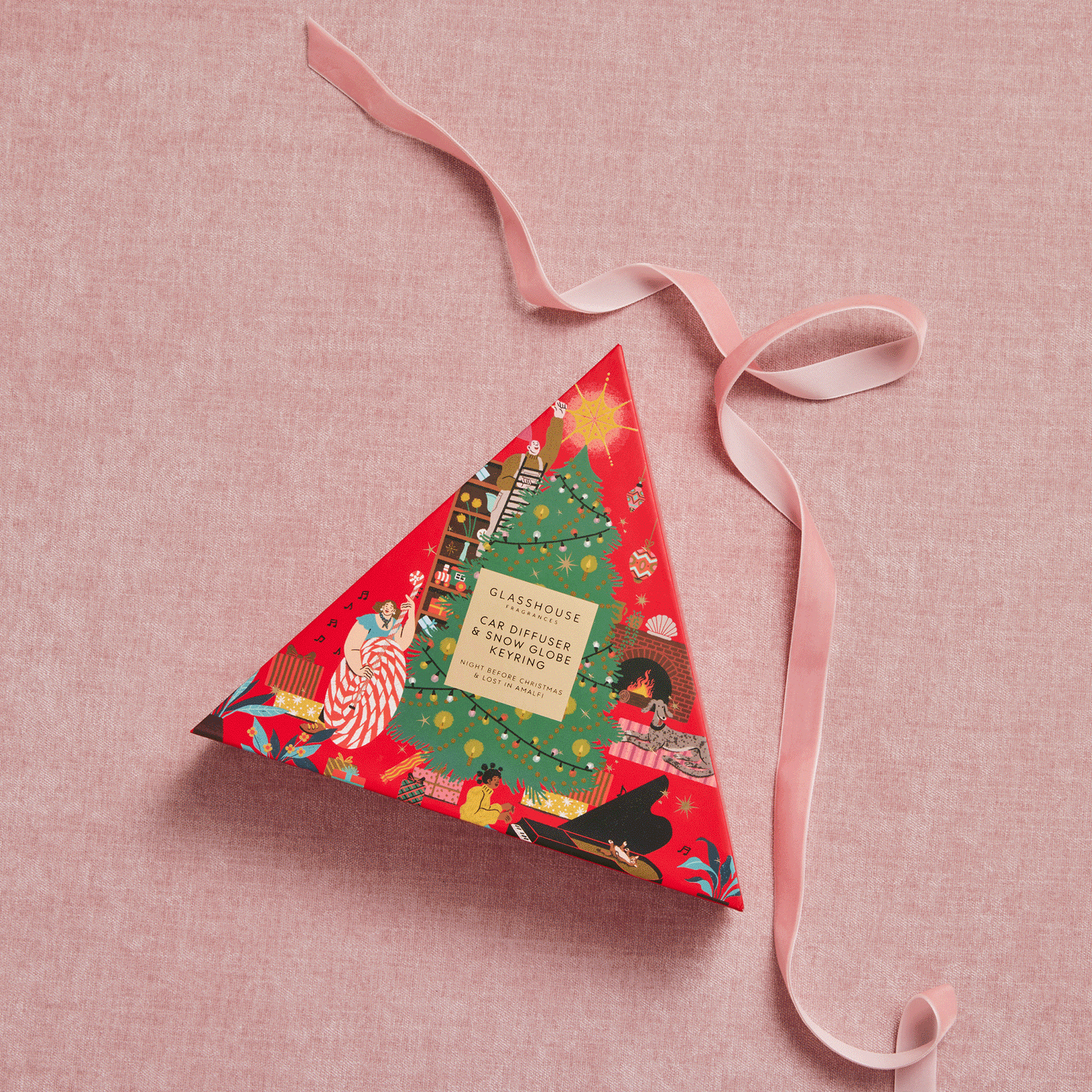 NEW Glasshouse - Night Before Christmas Car Diffuser Gift Set