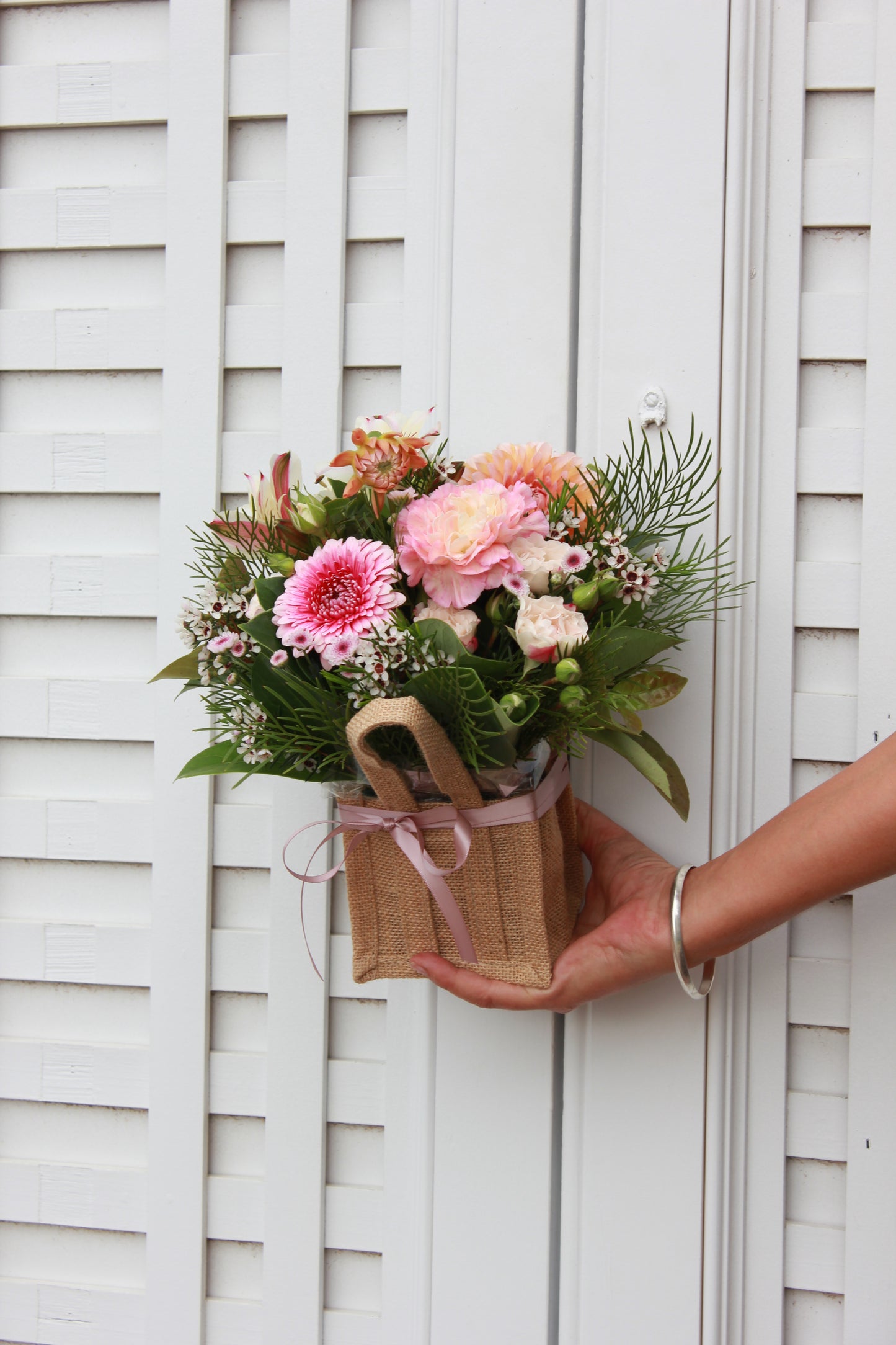 Florist Choice Jute Arrangement