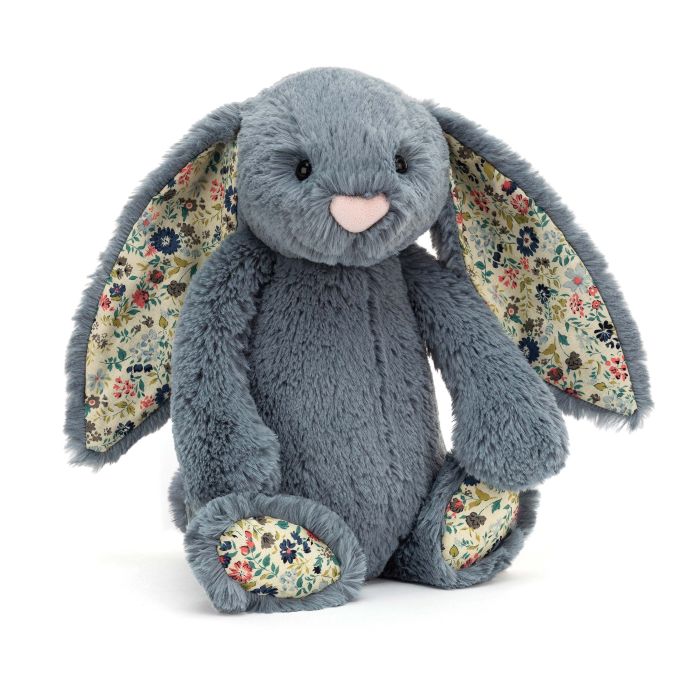 Jellycat Blossom Dusky Blue Med Bunny