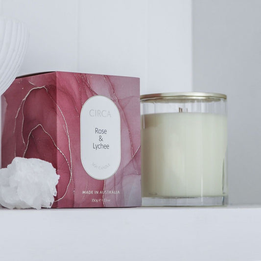 Rose & Lychee 350g Candle - CIRCA