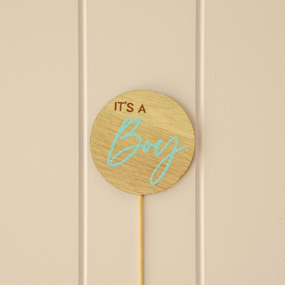 Wooden Pick- It`s a Boy