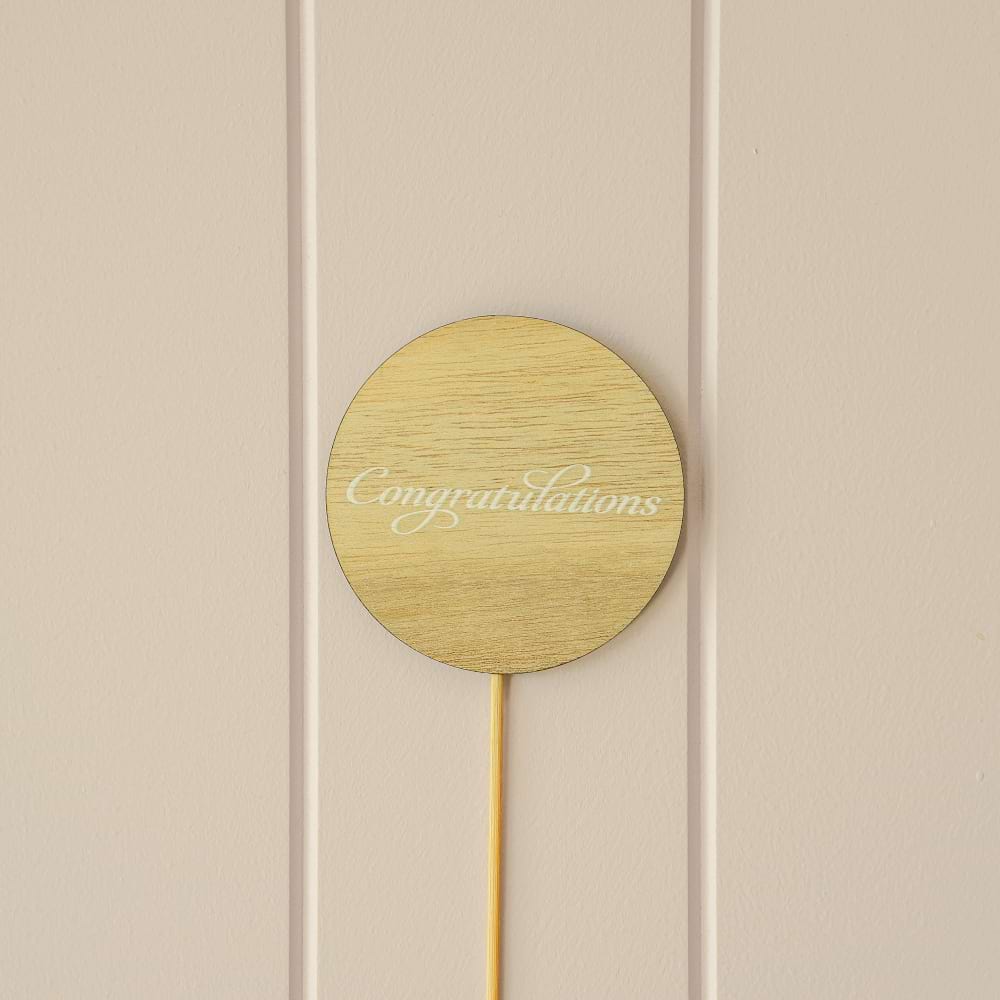 Wooden Pick Congratulations