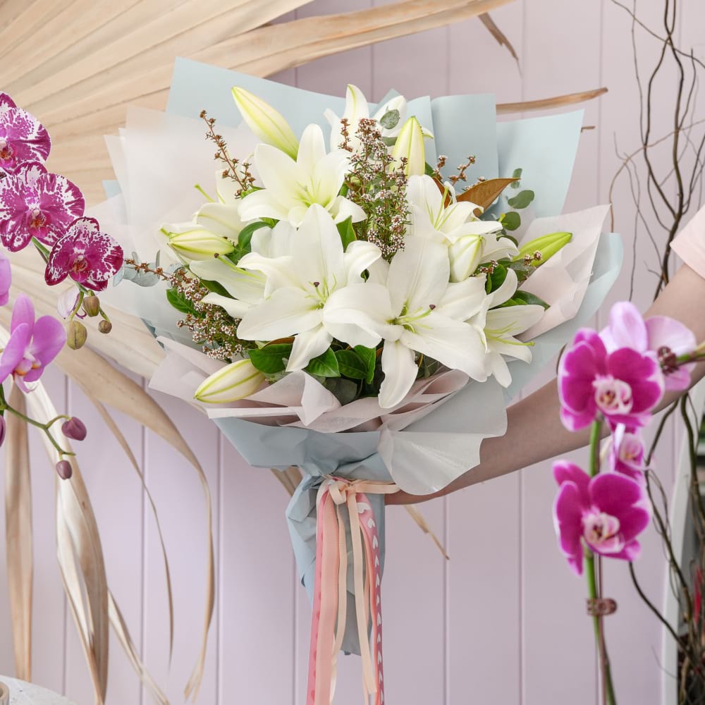 All of My Love Oriental Lily Bouquet